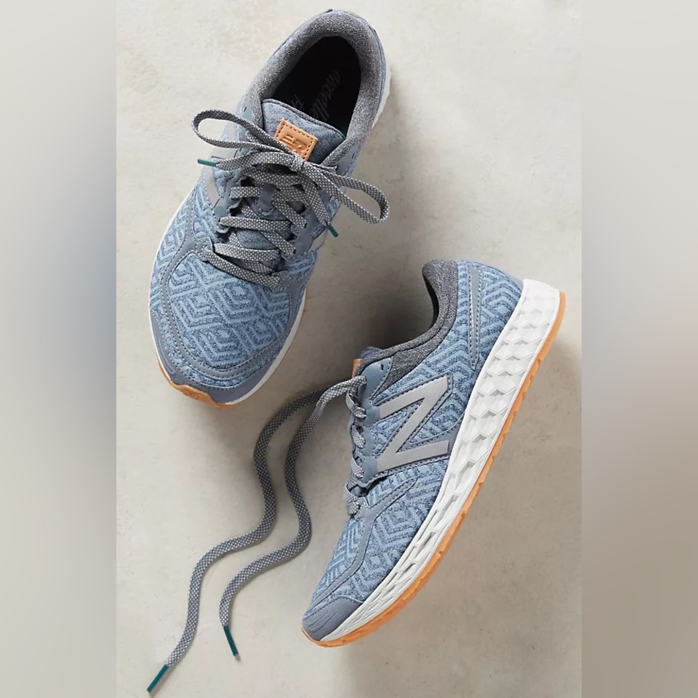 New Balance Gray and Blue Sneakers